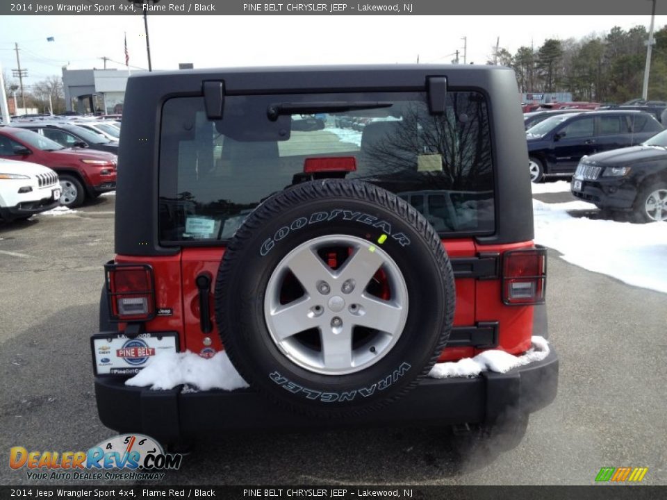 2014 Jeep Wrangler Sport 4x4 Flame Red / Black Photo #5