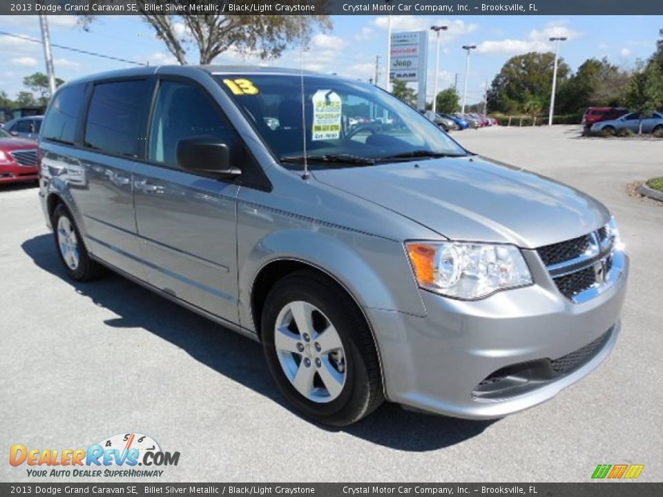 2013 Dodge Grand Caravan SE Billet Silver Metallic / Black/Light Graystone Photo #12