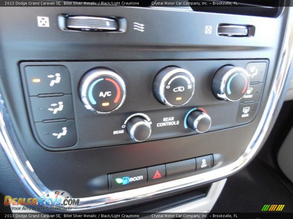 2013 Dodge Grand Caravan SE Billet Silver Metallic / Black/Light Graystone Photo #22