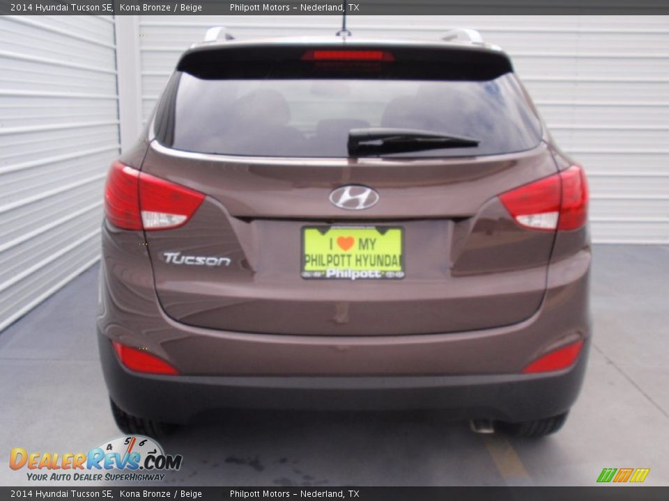 2014 Hyundai Tucson SE Kona Bronze / Beige Photo #5