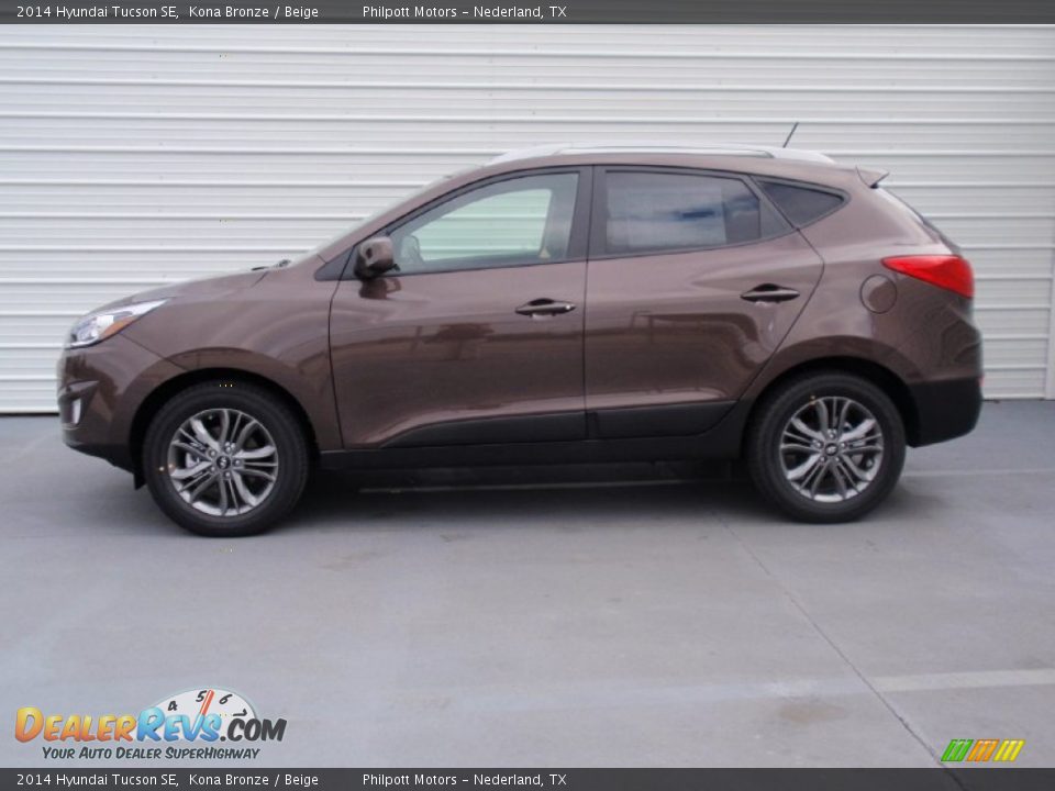 2014 Hyundai Tucson SE Kona Bronze / Beige Photo #6