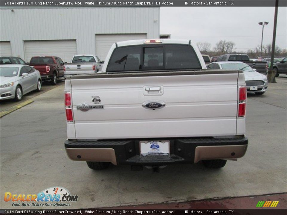 2014 Ford F150 King Ranch SuperCrew 4x4 White Platinum / King Ranch Chaparral/Pale Adobe Photo #5