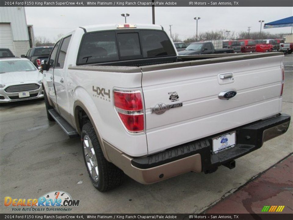 2014 Ford F150 King Ranch SuperCrew 4x4 White Platinum / King Ranch Chaparral/Pale Adobe Photo #6