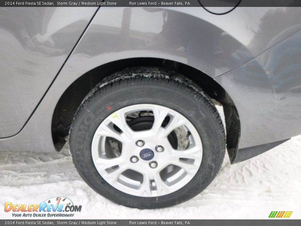 2014 Ford Fiesta SE Sedan Storm Gray / Medium Light Stone Photo #9
