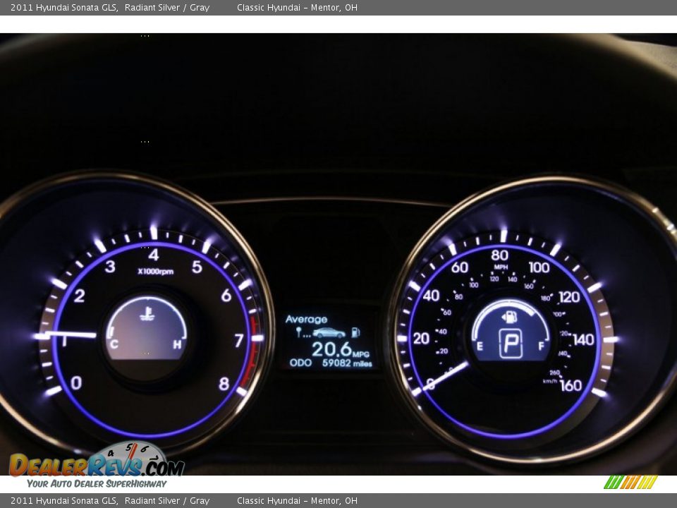 2011 Hyundai Sonata GLS Radiant Silver / Gray Photo #9
