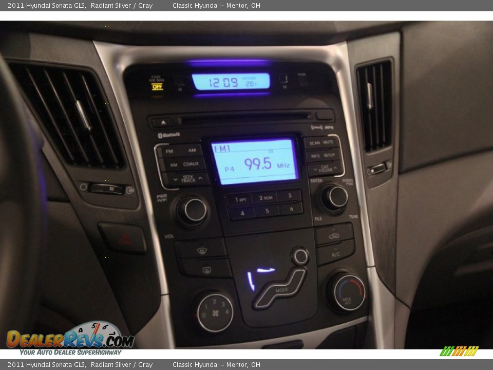 2011 Hyundai Sonata GLS Radiant Silver / Gray Photo #10