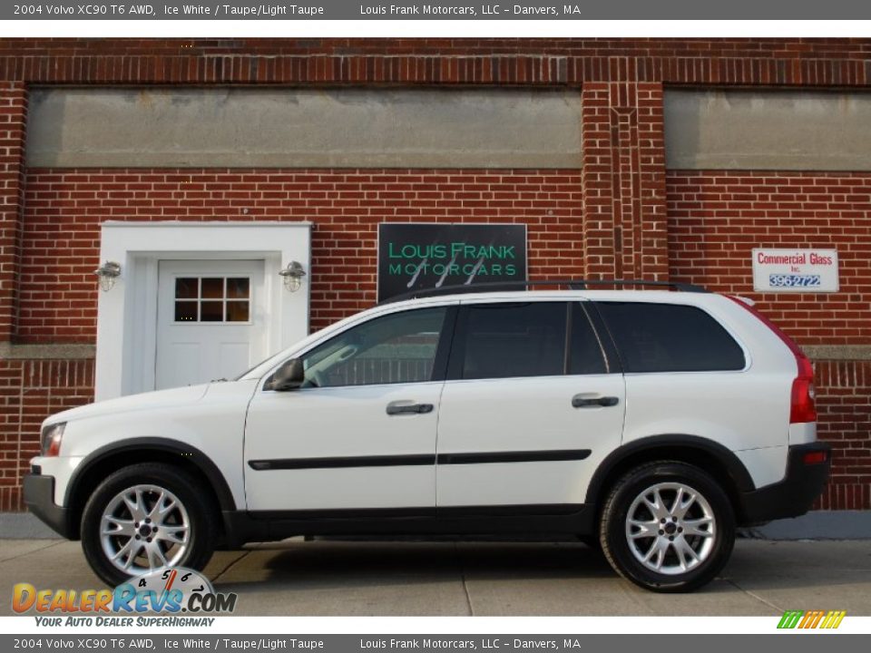 2004 Volvo XC90 T6 AWD Ice White / Taupe/Light Taupe Photo #1