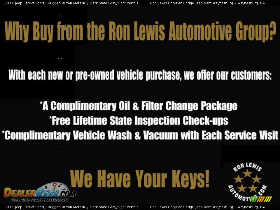 2014 Jeep Patriot Sport Rugged Brown Metallic / Dark Slate Gray/Light Pebble Photo #20