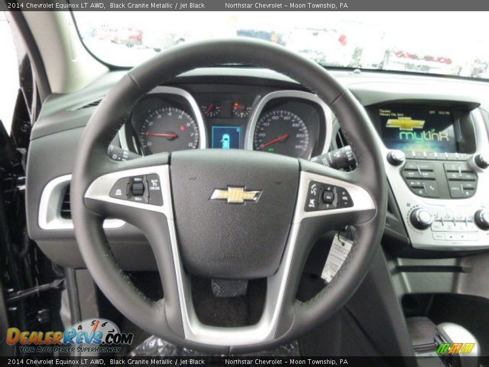 2014 Chevrolet Equinox LT AWD Black Granite Metallic / Jet Black Photo #18
