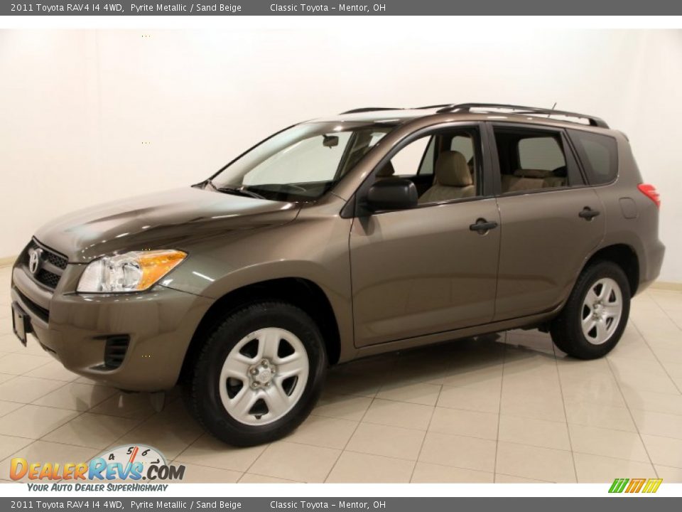 2011 Toyota RAV4 I4 4WD Pyrite Metallic / Sand Beige Photo #3