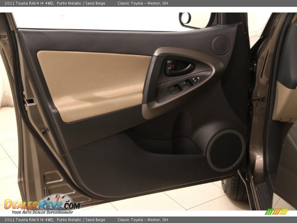 2011 Toyota RAV4 I4 4WD Pyrite Metallic / Sand Beige Photo #4