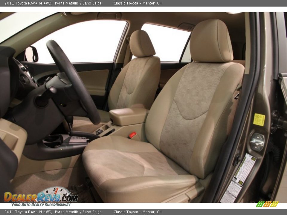 2011 Toyota RAV4 I4 4WD Pyrite Metallic / Sand Beige Photo #6