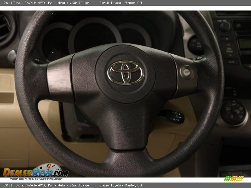 2011 Toyota RAV4 I4 4WD Pyrite Metallic / Sand Beige Photo #7