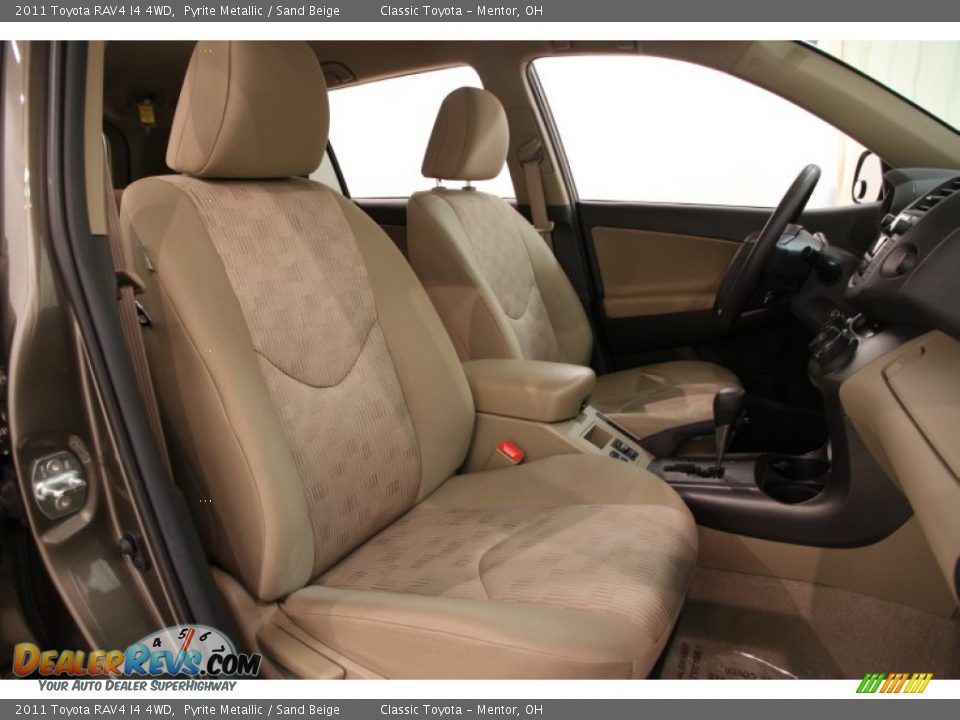 2011 Toyota RAV4 I4 4WD Pyrite Metallic / Sand Beige Photo #13