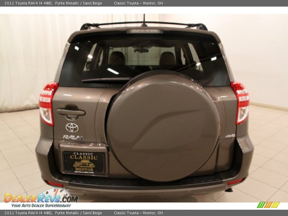 2011 Toyota RAV4 I4 4WD Pyrite Metallic / Sand Beige Photo #16