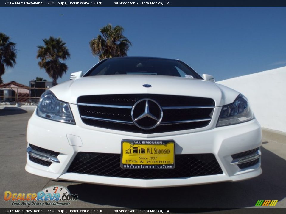 2014 Mercedes-Benz C 350 Coupe Polar White / Black Photo #2