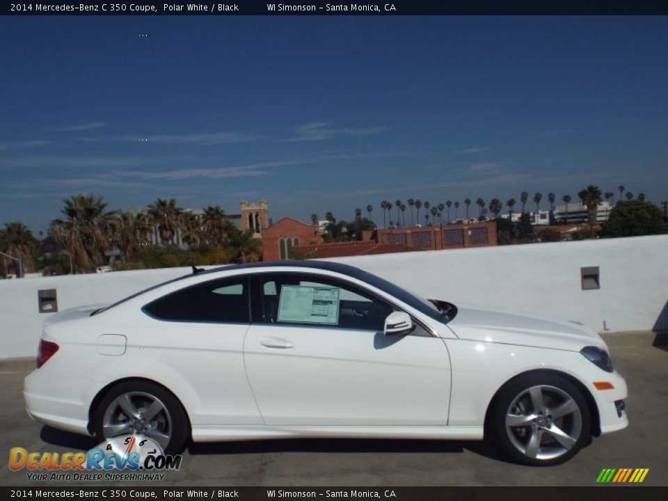 2014 Mercedes-Benz C 350 Coupe Polar White / Black Photo #3