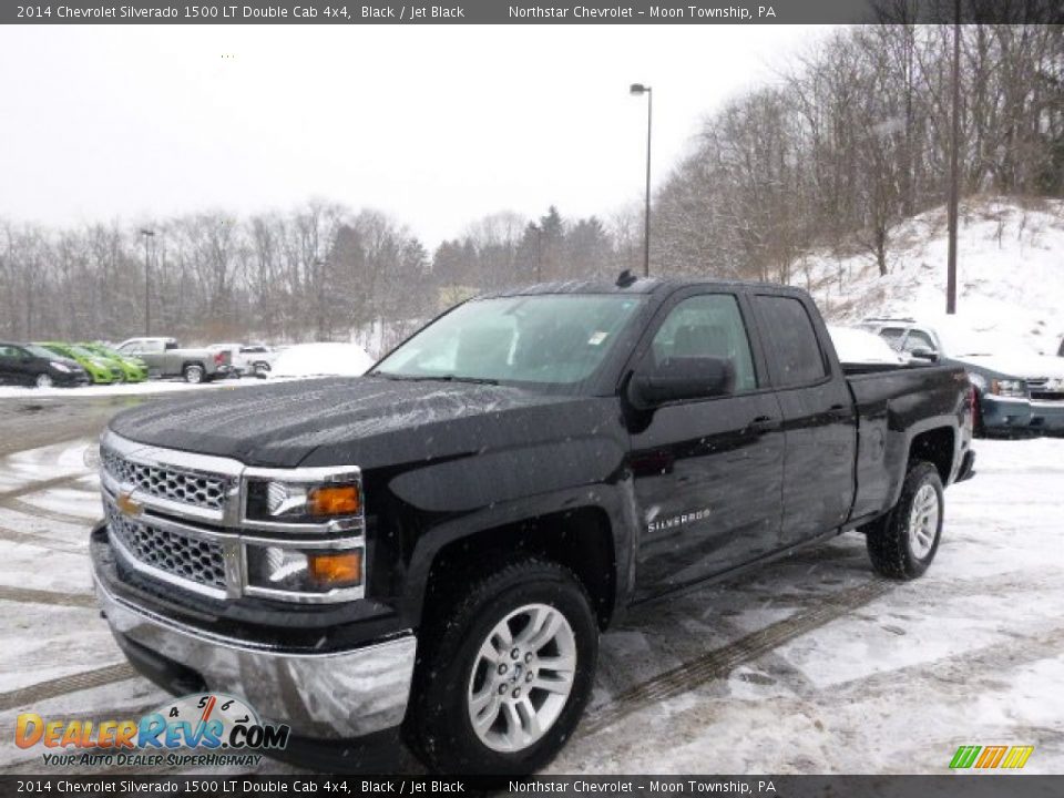 2014 Chevrolet Silverado 1500 LT Double Cab 4x4 Black / Jet Black Photo #1