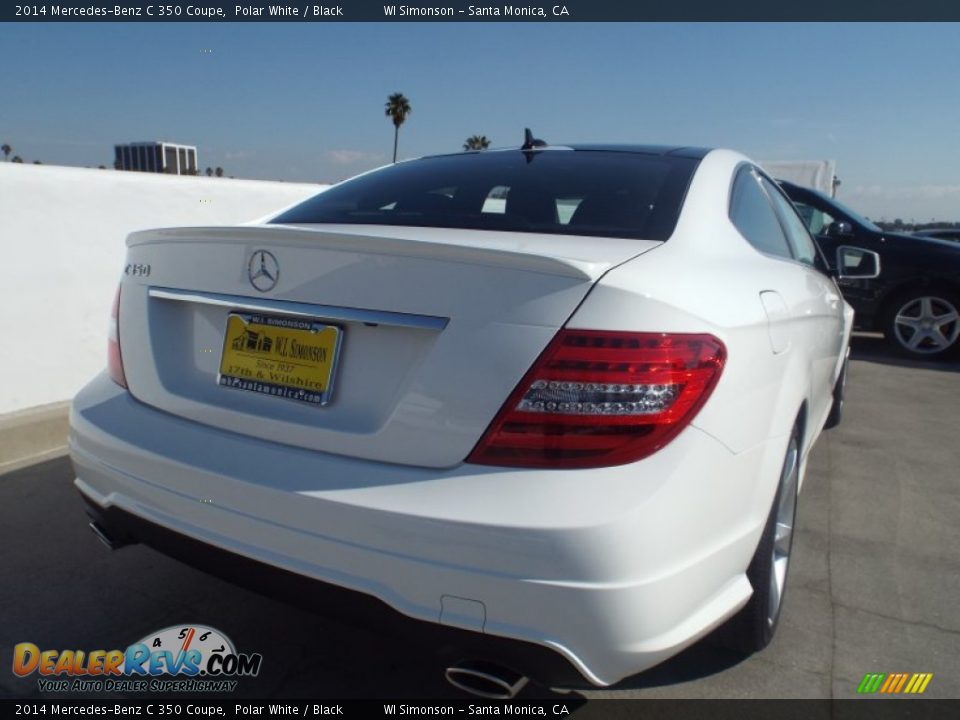2014 Mercedes-Benz C 350 Coupe Polar White / Black Photo #4