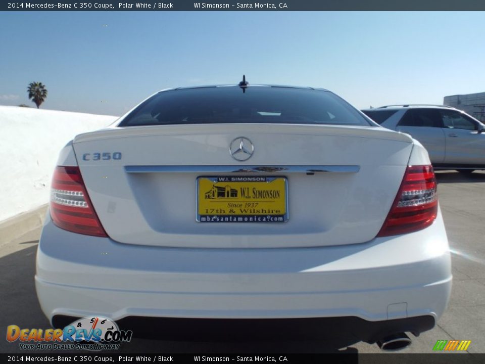 2014 Mercedes-Benz C 350 Coupe Polar White / Black Photo #5