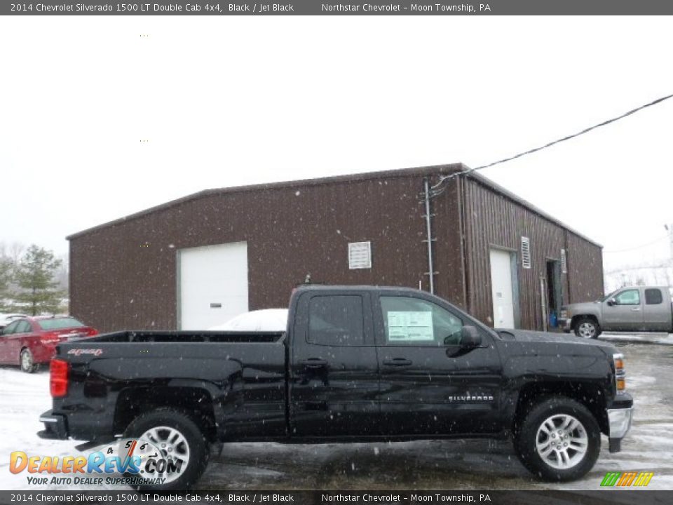 2014 Chevrolet Silverado 1500 LT Double Cab 4x4 Black / Jet Black Photo #4