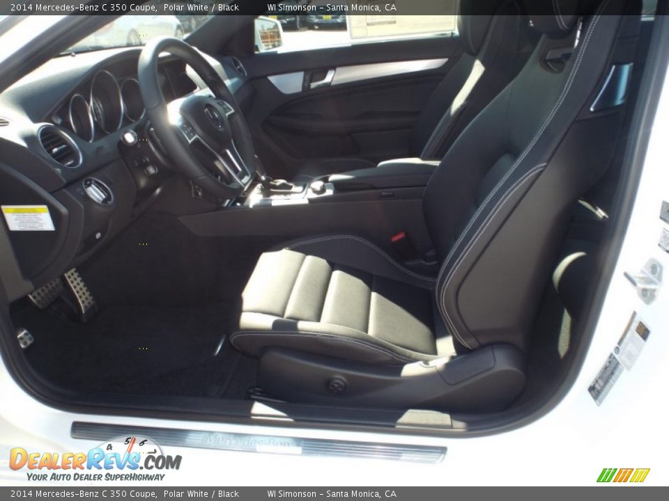 2014 Mercedes-Benz C 350 Coupe Polar White / Black Photo #7