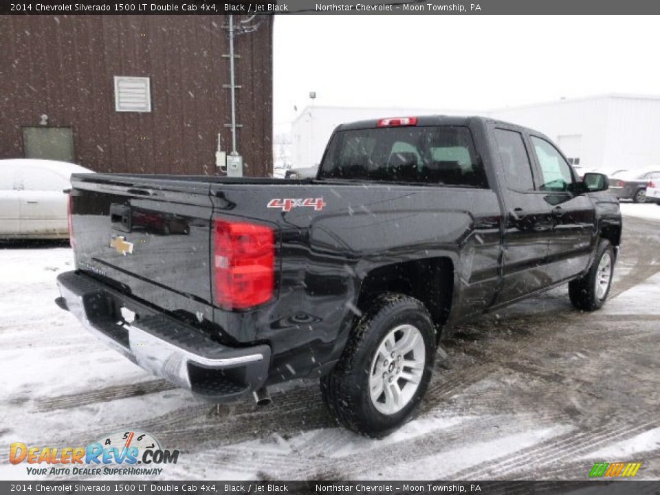 2014 Chevrolet Silverado 1500 LT Double Cab 4x4 Black / Jet Black Photo #5