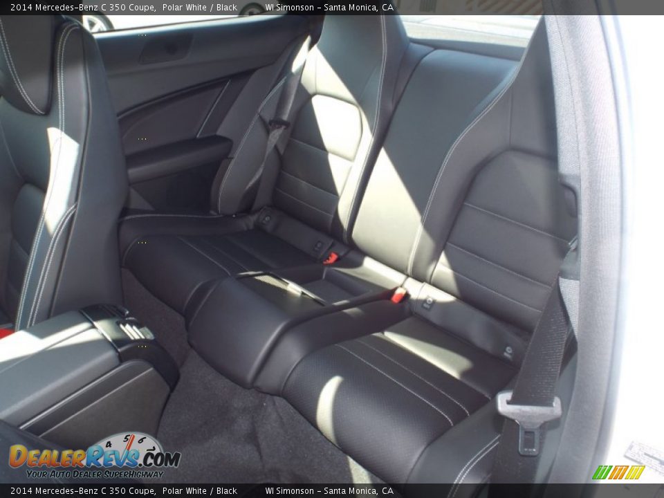 2014 Mercedes-Benz C 350 Coupe Polar White / Black Photo #8