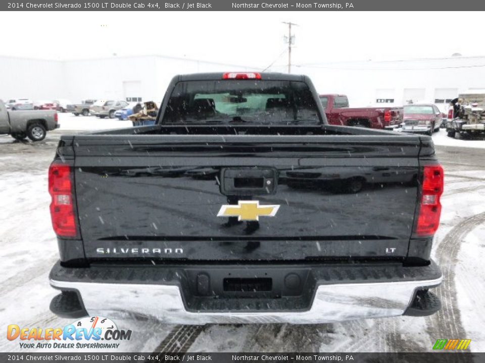 2014 Chevrolet Silverado 1500 LT Double Cab 4x4 Black / Jet Black Photo #6