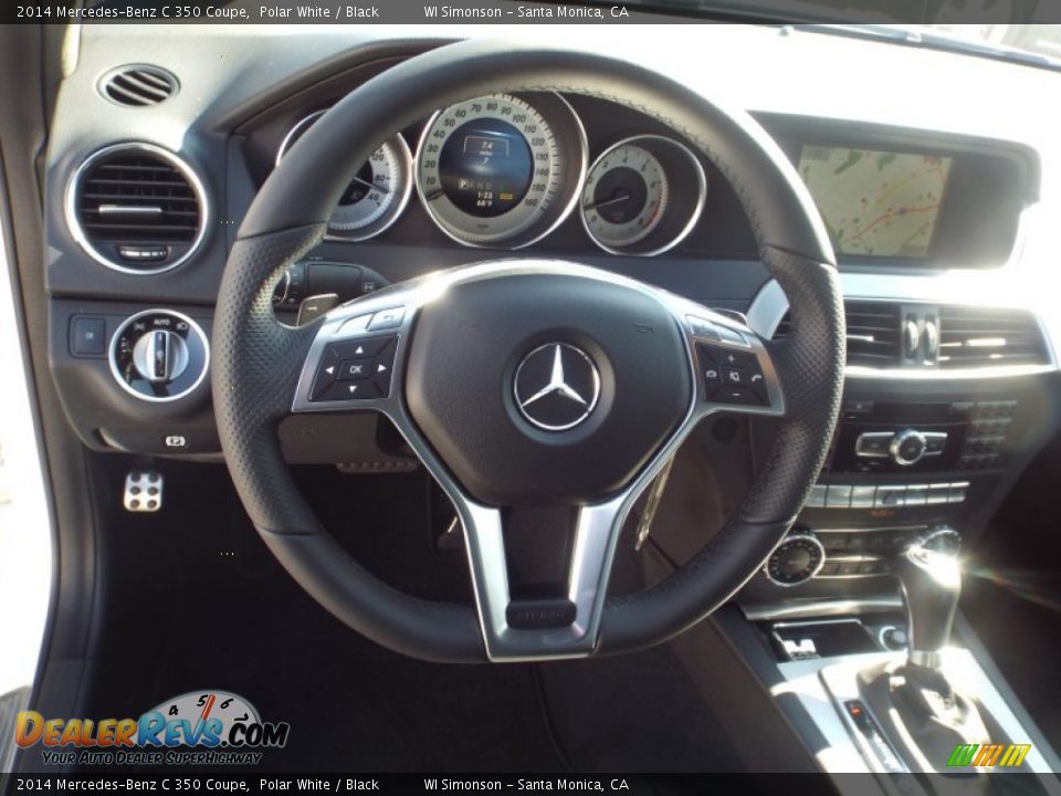 2014 Mercedes-Benz C 350 Coupe Polar White / Black Photo #9