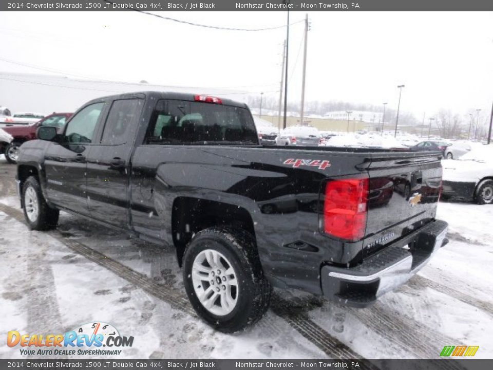 2014 Chevrolet Silverado 1500 LT Double Cab 4x4 Black / Jet Black Photo #7