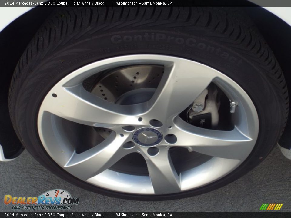 2014 Mercedes-Benz C 350 Coupe Polar White / Black Photo #10