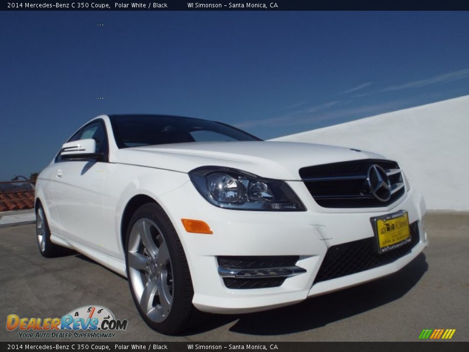 2014 Mercedes-Benz C 350 Coupe Polar White / Black Photo #11