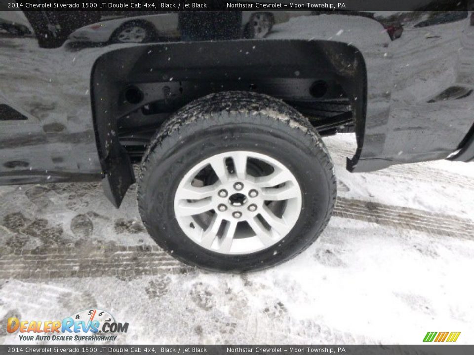 2014 Chevrolet Silverado 1500 LT Double Cab 4x4 Black / Jet Black Photo #9