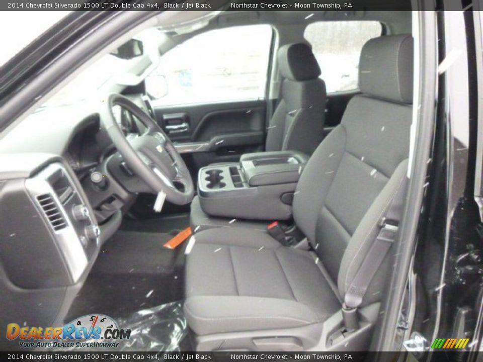2014 Chevrolet Silverado 1500 LT Double Cab 4x4 Black / Jet Black Photo #10