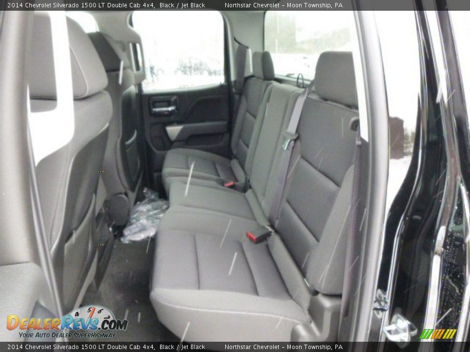 2014 Chevrolet Silverado 1500 LT Double Cab 4x4 Black / Jet Black Photo #11