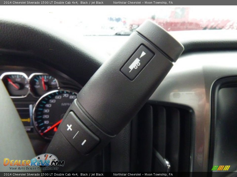 2014 Chevrolet Silverado 1500 LT Double Cab 4x4 Black / Jet Black Photo #17