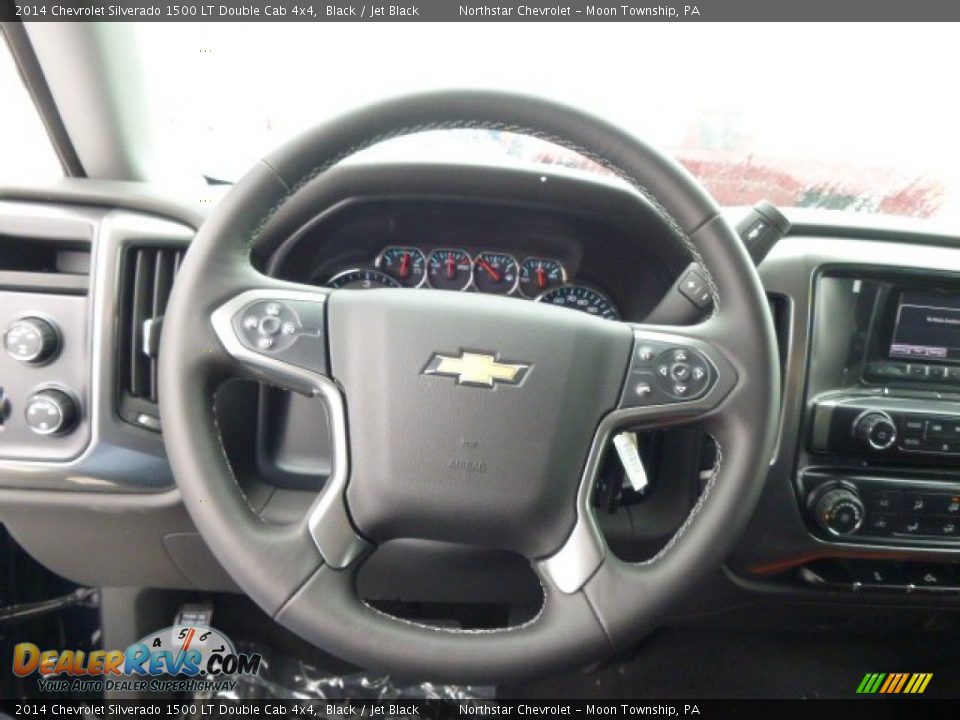 2014 Chevrolet Silverado 1500 LT Double Cab 4x4 Black / Jet Black Photo #18