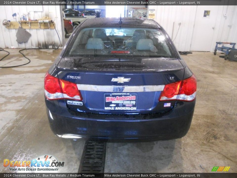 2014 Chevrolet Cruze LT Blue Ray Metallic / Medium Titanium Photo #3