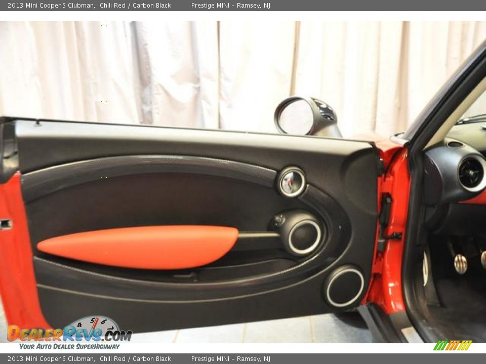 2013 Mini Cooper S Clubman Chili Red / Carbon Black Photo #21