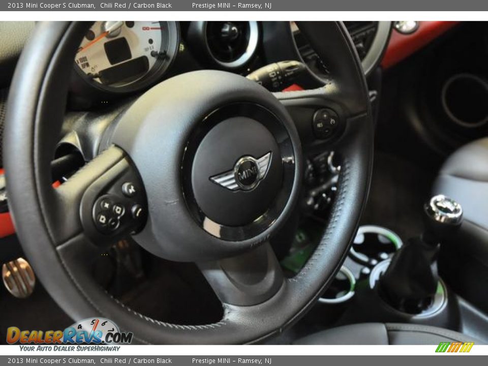 2013 Mini Cooper S Clubman Chili Red / Carbon Black Photo #24