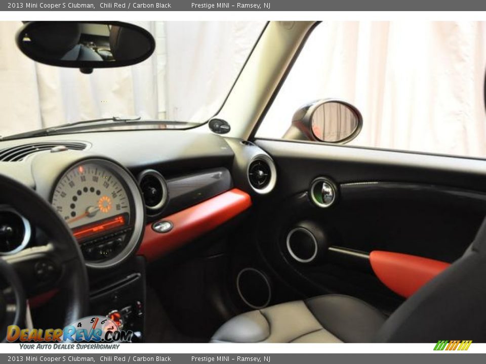 2013 Mini Cooper S Clubman Chili Red / Carbon Black Photo #30