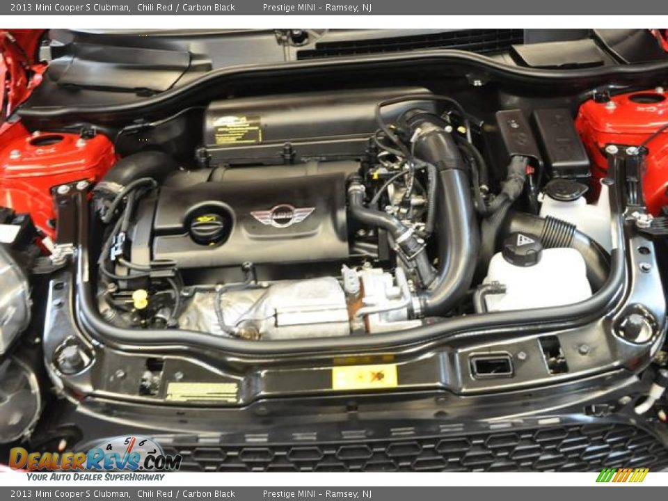 2013 Mini Cooper S Clubman Chili Red / Carbon Black Photo #32