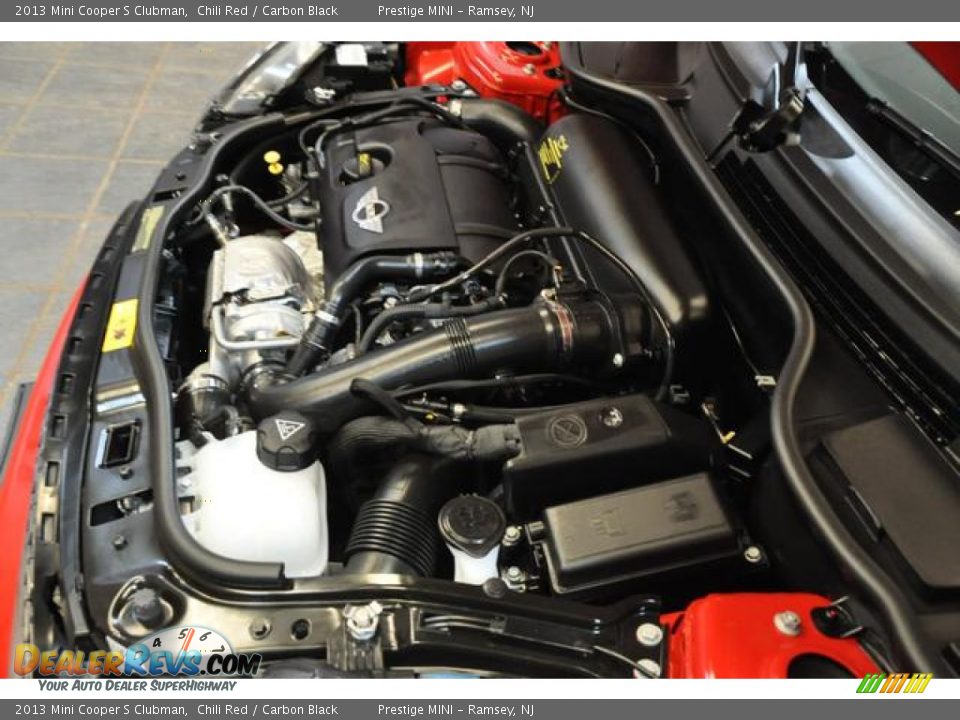 2013 Mini Cooper S Clubman Chili Red / Carbon Black Photo #33