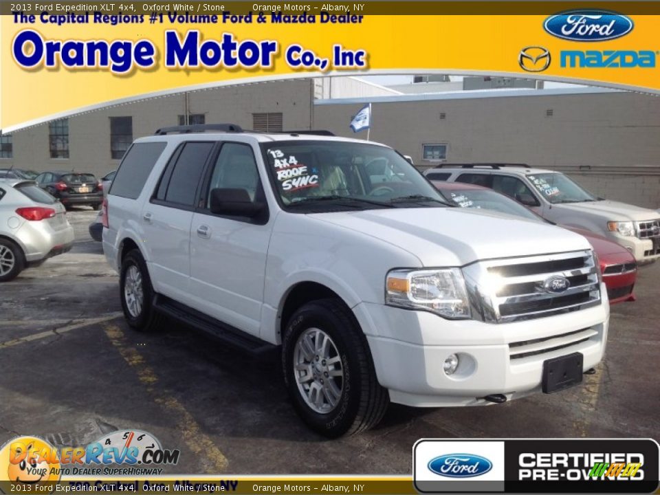2013 Ford Expedition XLT 4x4 Oxford White / Stone Photo #1