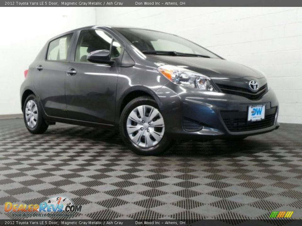 2012 Toyota Yaris LE 5 Door Magnetic Gray Metallic / Ash Gray Photo #1