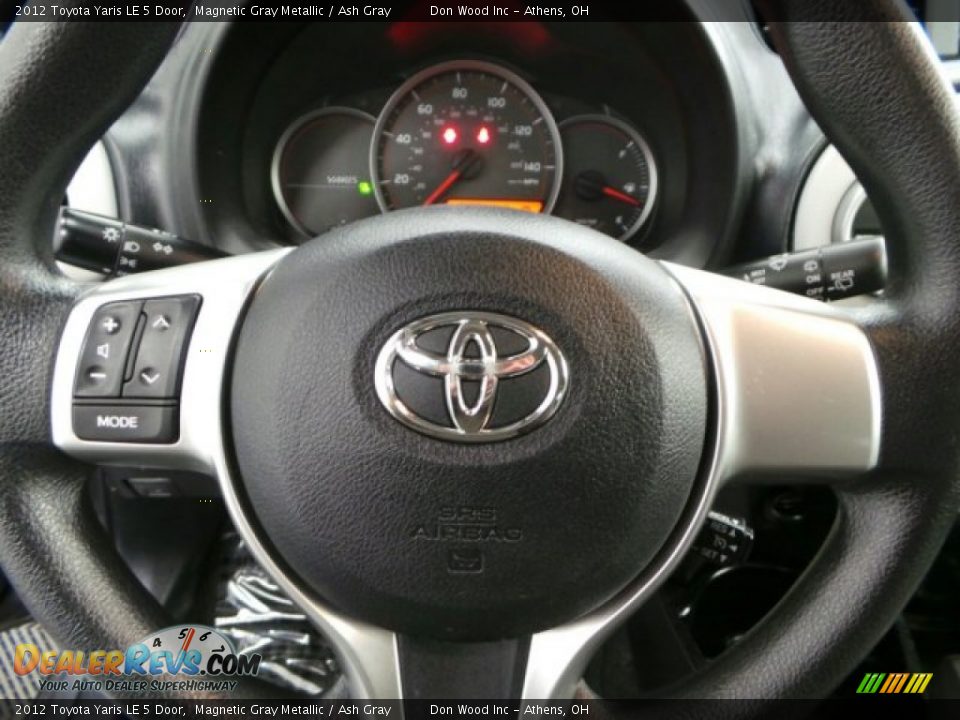 2012 Toyota Yaris LE 5 Door Magnetic Gray Metallic / Ash Gray Photo #18
