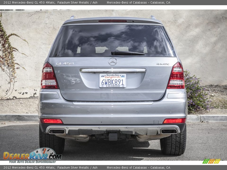 2012 Mercedes-Benz GL 450 4Matic Paladium Silver Metallic / Ash Photo #3