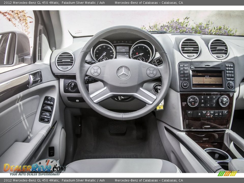 2012 Mercedes-Benz GL 450 4Matic Paladium Silver Metallic / Ash Photo #4