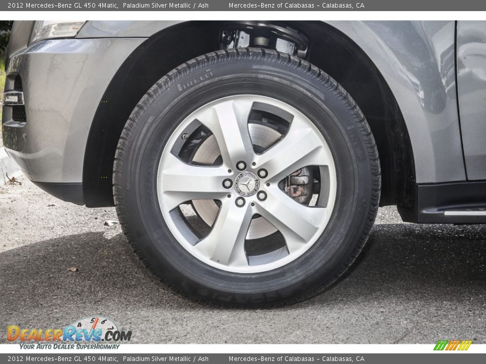 2012 Mercedes-Benz GL 450 4Matic Paladium Silver Metallic / Ash Photo #8